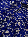 Indiehaat | Blue Mashru Katan Silk Saree | Brocade