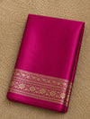 Indiehaat | Pink Mashru Katan Silk Saree | Brocade