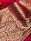 Indiehaat | Pink Mashru Katan Silk Saree | Brocade