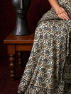 Indiehaat | Beige Chanderi Silk Kalamkari Saree