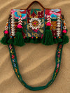 Indiehaat | Green Kambadiay Patch Work Bags