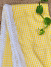 Mihika Pure Mul Cotton Handloom Saree Yellow