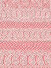 Indiehaat | Peach Georgette Chikankari Saree | Party Wear