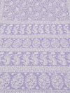 Indiehaat | Purple Georgette Chikankari Saree | Party Wear