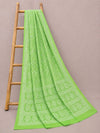 Indiehaat | Green Georgette Chikankari Saree | Party Wear