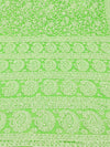 Indiehaat | Green Georgette Chikankari Saree | Party Wear