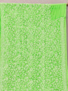 Indiehaat | Green Georgette Chikankari Saree | Party Wear