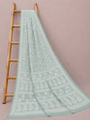 Indiehaat | Green Georgette Chikankari Saree | Party Wear