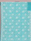 Indiehaat | Black Georgette Chikankari Saree | Party Wear