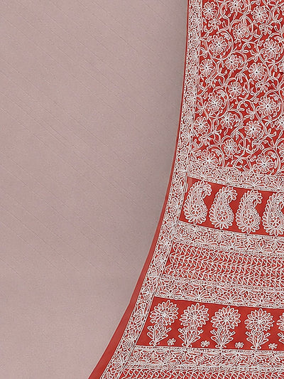 Indiehaat | Green Georgette Chikankari Saree | Party Wear