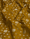 Indiehaat | Yellow Katan Silk Saree | Brocade Weaving