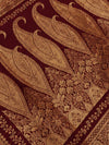 Indiehaat | Ivory White Mashru Silk Brocade Saree