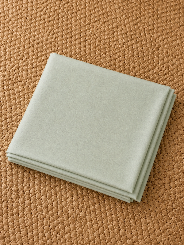 Indiehaat | Pure Linen Embroidered Suit (T+B+D) Green