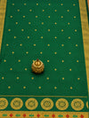 Indiehaat | Handloom Weaving Paithani Silk Saree Green
