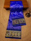 Indiehaat | Paithani Silk Handloom Saree Blue