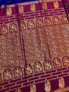 Indiehaat | Paithani Silk Handloom Saree Blue
