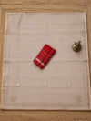 Indiehaat | Kota Doria Saree Gota Patti Saree Beige