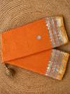 Indiehaat | Kota Doria Saree Gota Patti Buti Embroidery Orange
