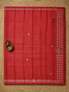 Indiehaat | Kota Doria Gota Patti Saree Red