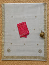 Indiehaat | Kota Doria Saree Gota Patti Saree White