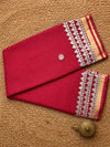 Indiehaat | Kota Doria Saree Gota Patti Buti Embroidery Red