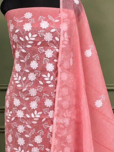 Indiehaat | Kota Doria Gota Patti Suit Pink