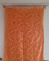 Bold Handcrafted Orange Applique Curtain (Set of 2)