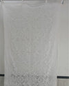 Rich Handcrafted White Applique Curtain (Set of 2)