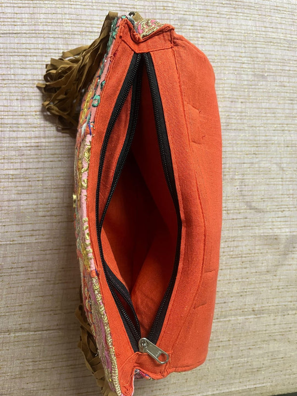 Khamma Ghani Kambadiya Toasted Brown Sling Bags