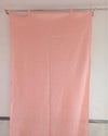 Chic Handcrafted Pink Applique Curtain (Set of 2)