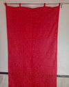 Timeless Handcrafted Red Applique Curtain (Set of 2)