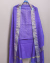 Katan Silk Exquisite Handcrafted Purple Suit