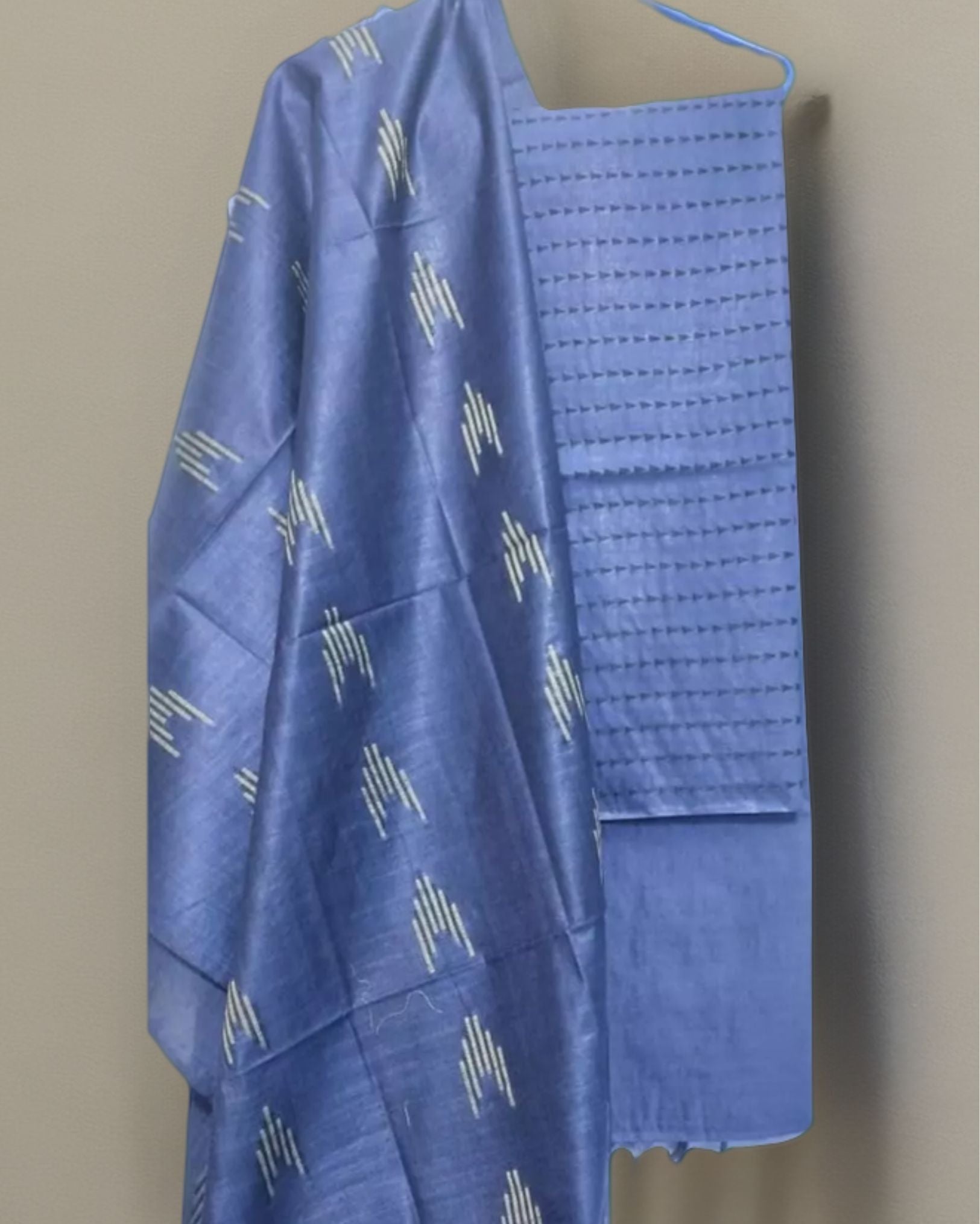 MANIKARNIKA Cotton Silk Blend Self Design Salwar Suit Material