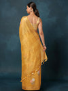 Indiehaat | Banswara Cotton Silk Saree Yellow