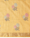 Indiehaat | Banswara Cotton Silk Saree Yellow