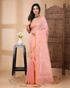 Nargis Ki Roshini Tissue Silk Pink Saree