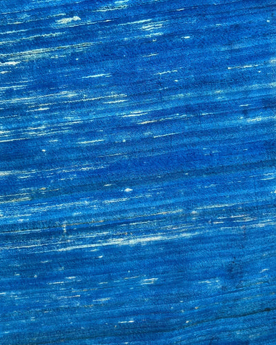 Silkmark Tussar Precious Blockprint Beige & Blue Saree