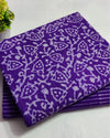 Indiehaat | Pure Cotton Purple Suit Blockprinted