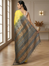 Lively Eri Tussar Silk Embroidered Yellow Saree