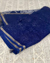 Chikankari Jaal Kota Doria Dark Blue Dupatta