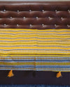 Indiehaat | Khamma Ghani Cotton Yellow Sofa Throw | Comfort Space