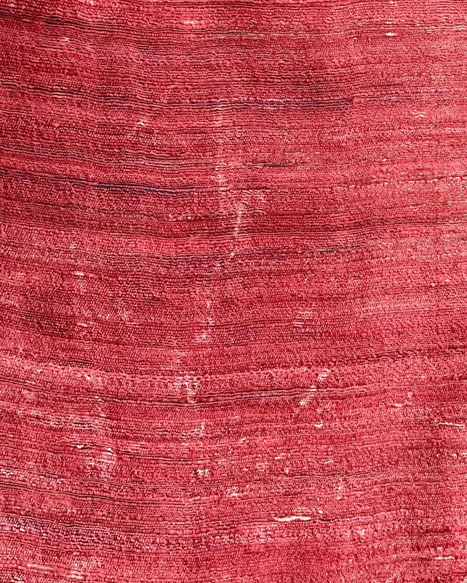 Silkmark Tussar Lucid Blockprint Beige & Red Saree