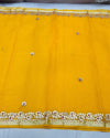 Indiehaat | Kota Cotton Gota Patti Yellow Saree
