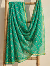 Pankhudi Gota Patti Dark Green Kota Cotton Saree