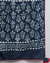 Indiehaat | Blockprinted Cotton Indigo Stitched Lehanga