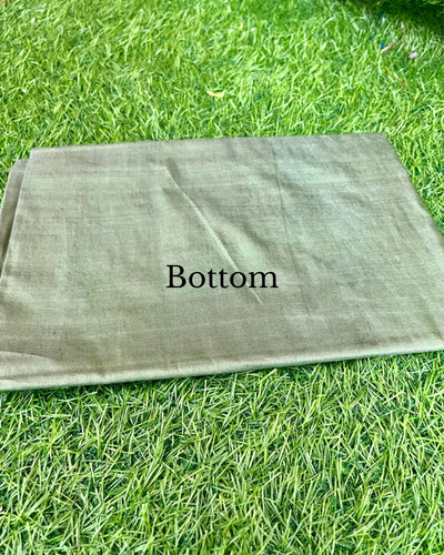 Katan Silk Eclipsing Handcrafted Green Suit