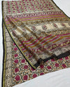 Indiehaat | Chanderi Silk Kalamkari Beige Saree