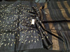 Silkmark Artistic Eri Tussar Silk Embroidered Black Saree