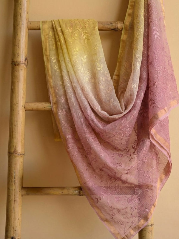 Exquisite Pure Cotton Kota Doria Multicolor Saree