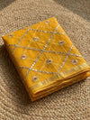 Pankhudi Gota Patti Sunny Yellow Kota Cotton Saree